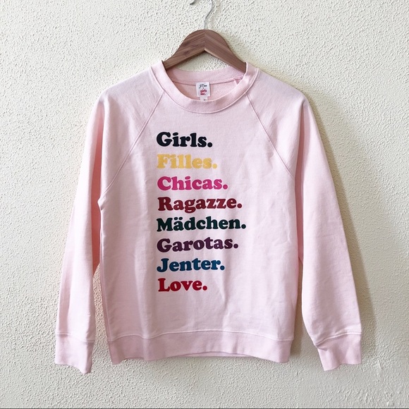 J. Crew x Girls Inc. Graphic Sweatshirt S - Picture 2 of 3